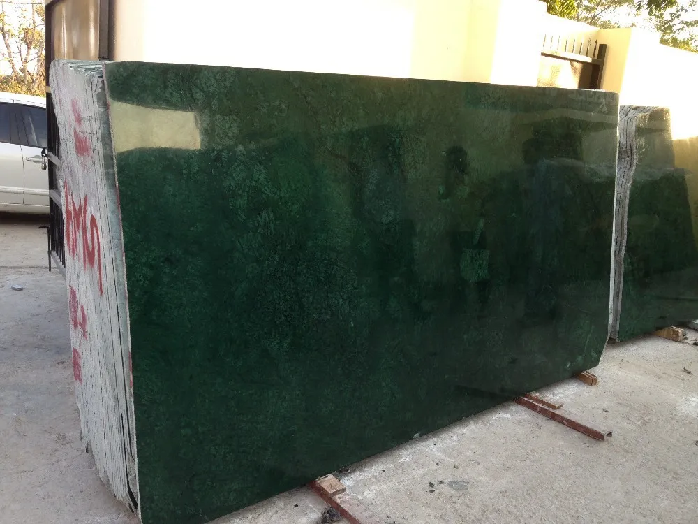 Luxury Interior Decoration Royal Noble Malachite Wall for Villa Green Marble Slabs 2CM