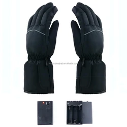 Зимние водонепроницаемые перезаряжаемые регулируемые перчатки с подогревом для уличного катания на лыжах