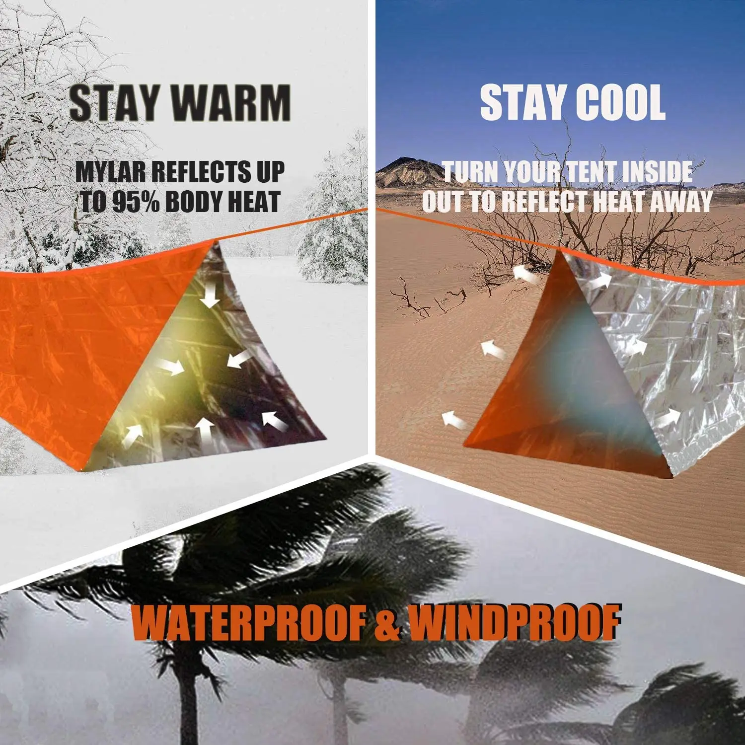 Custom Logo Life Tent 2 Person Rescue Emergency Survival Shelter Tube Tent