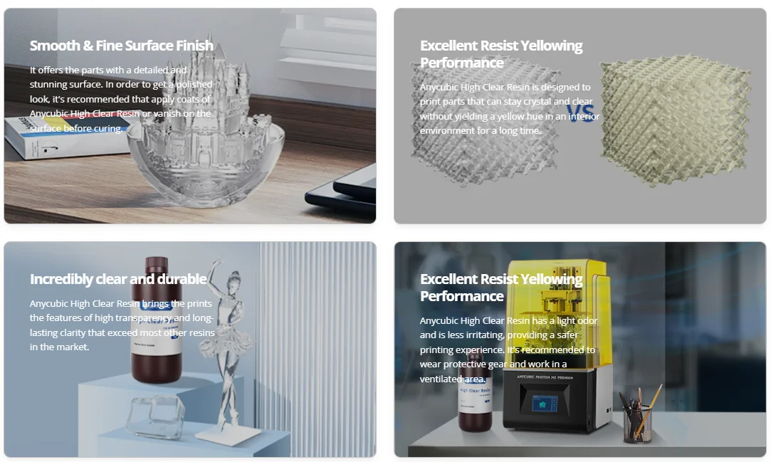 Оптовая продажа 1 кг высокоточная высокопрозрачная смола