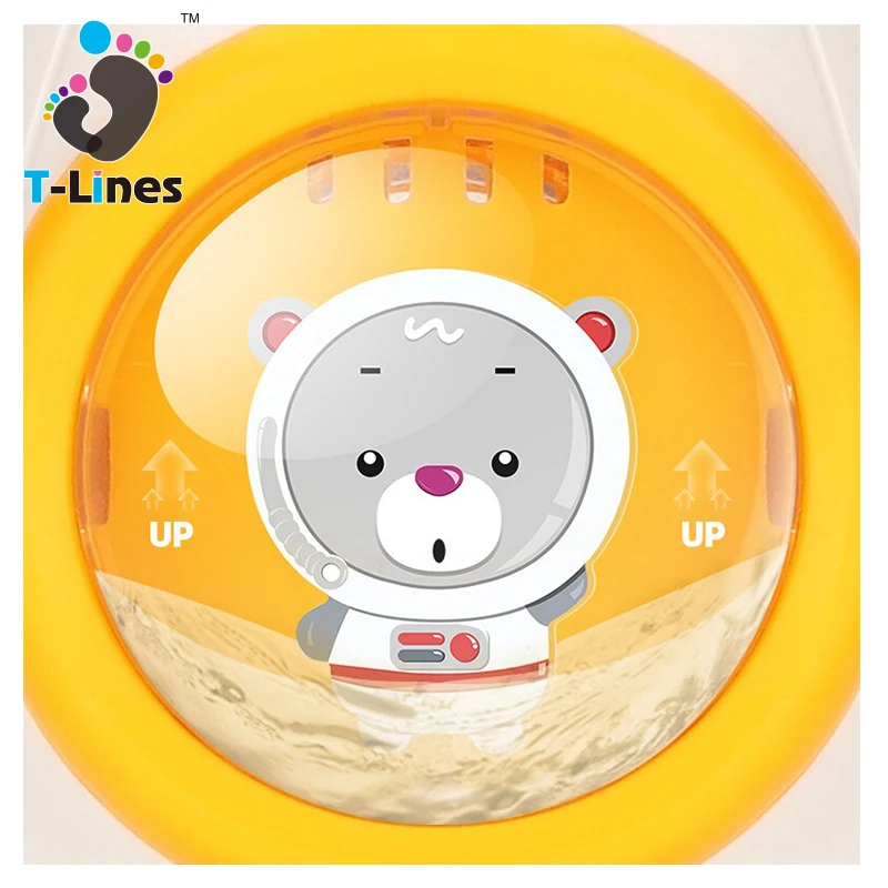 Spray rotating rocket baby plastic water shower toy for bath