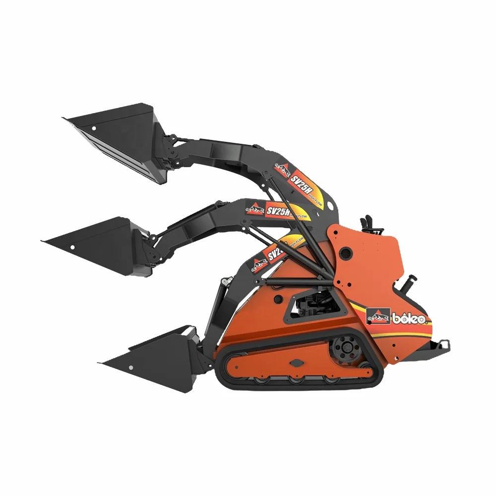 New Front Small Mini Skid Steer Loader Kubota Engine for the Rubber Track Crawler Type