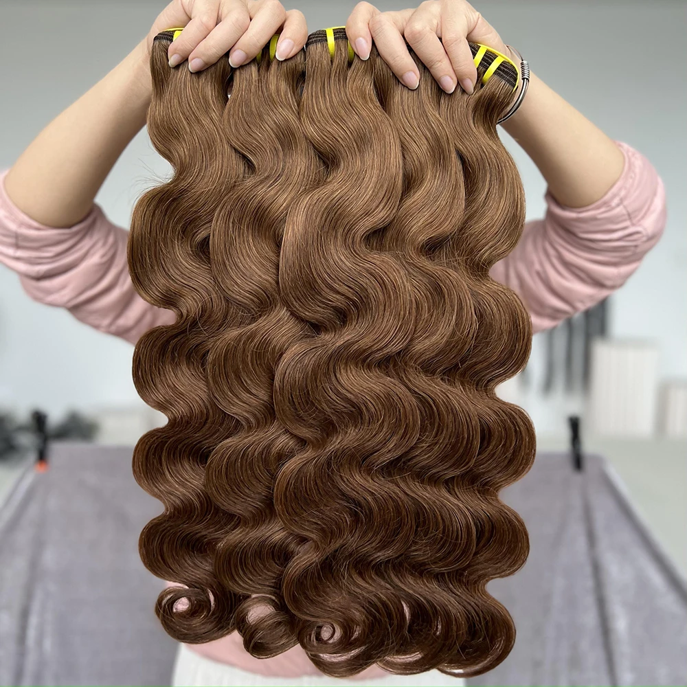 Colored Brazilian Body Wave 100% Remy Hair Extension Bundles Vendor Black Brown Blond Red Human Hair Weave Bundles