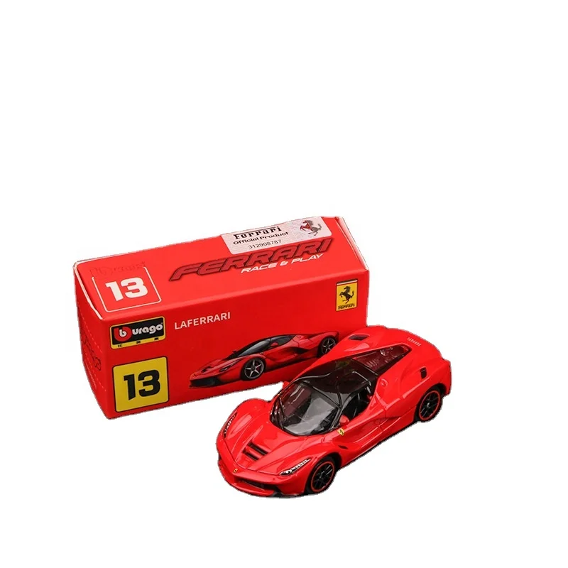 Bburago 1:64 Ferrar i Racing Car Small Simulation Mini Alloy Model Wheels Die cast Metal Cars Toy Vehicles
