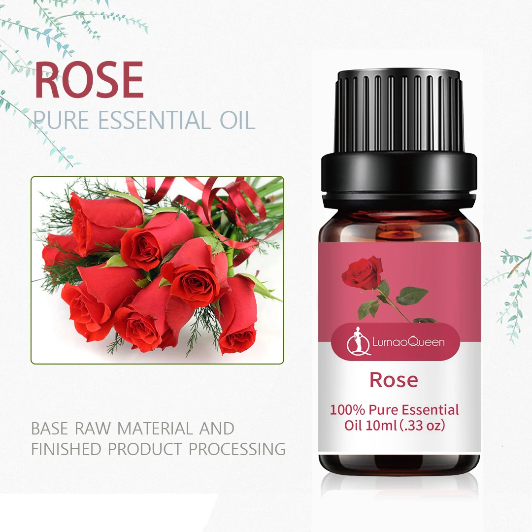 Organic Natural Bulgarian Essential Oil 10ML Rose Essential Oil Set Fragrance Concentrated Rose Oil Set