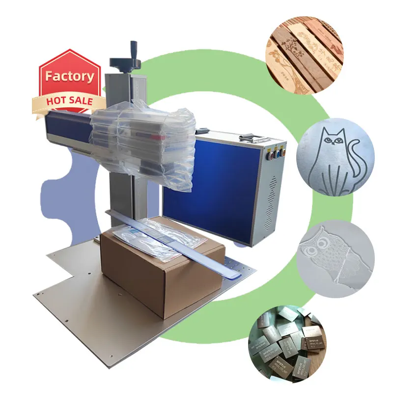 CNC LY 20W Mini Fiber Laser Engraver Home Worker Jewelry Relief Marking Machine Autofocus 30W Laser Relief Engraving Machine