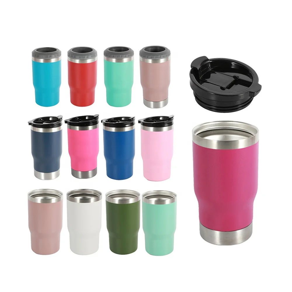 14oz 420ml 4 in 1 insulated stainless steel beverages cooling can Koozie creative coffee beer mug with bottle opener
