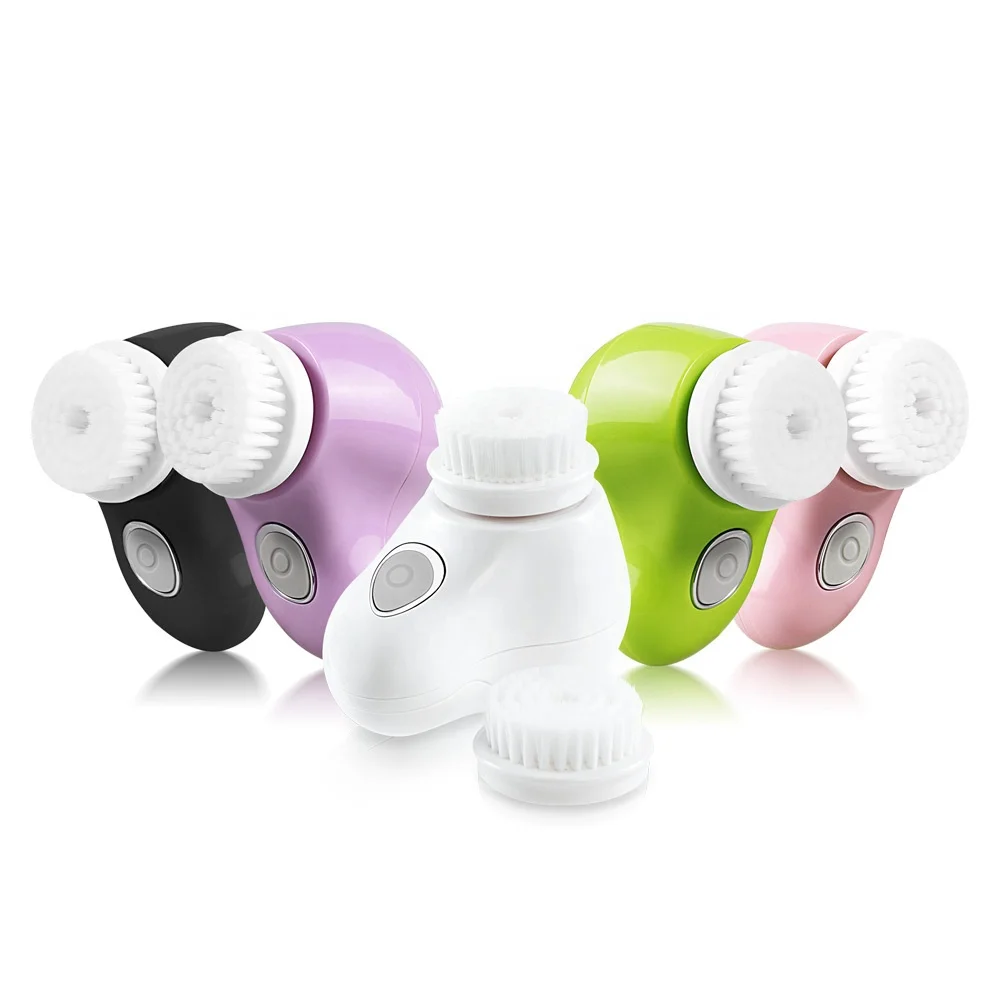 Facial Cleansing Brush Exfoliating Spin Face Scrubber Electric Rechargeable Waterproof Cleansing System Pore Cleaner