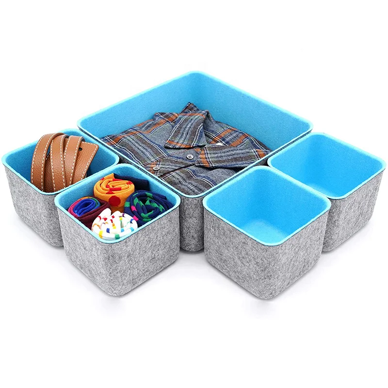 Новый 2022 высококачественный ящик для хранения из 100% шерсти и войлока для дома