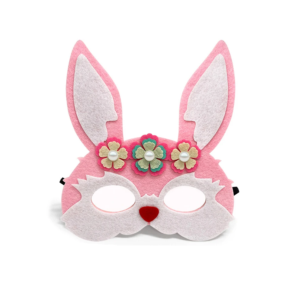 CM200 Wholesale Felt Party Mask Cartoon Animal Bunny Witch Pumpkin Face Masks for Kids Adults Halloween Party Costume