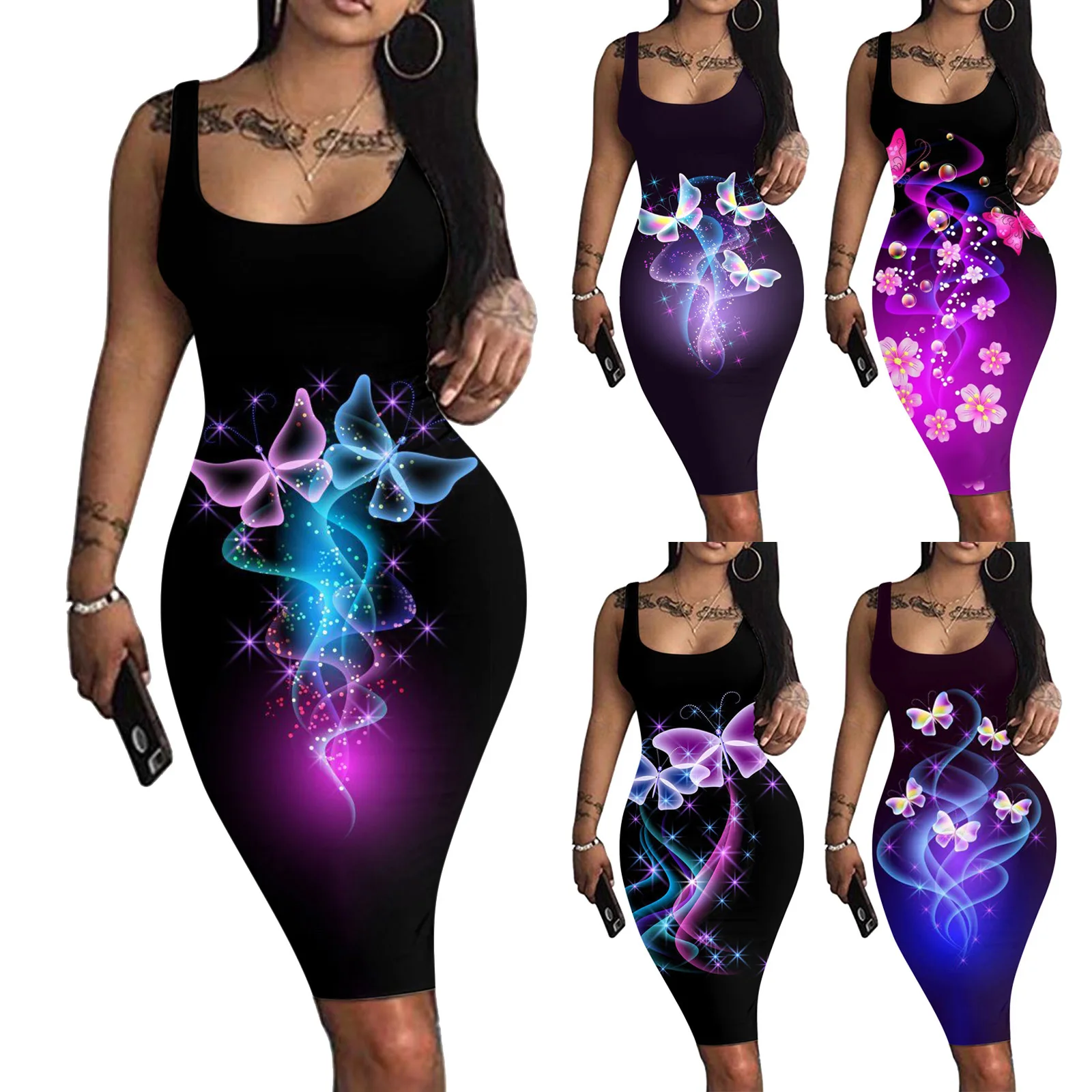 Abundant Inventory A Variety Of Styles Printed Sundress Summer Dresses Women Casual Elegant Women Dresses