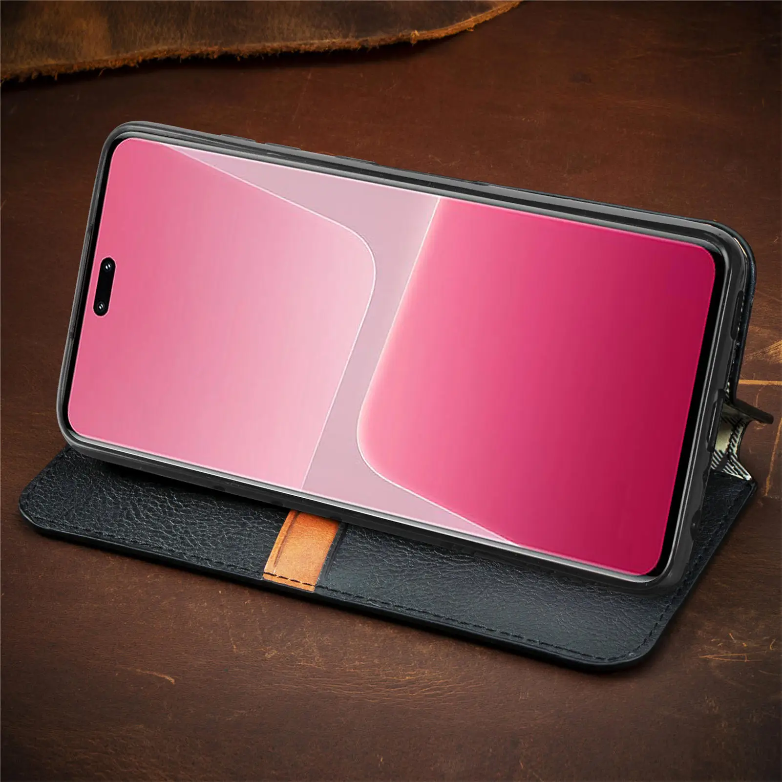 Business Luxury Magnetic Phone Wallet Leather Flip Cover Case For Xiaomi Poco X5 Pro X4 F4 GT M4 M5 M5S X3 NFC