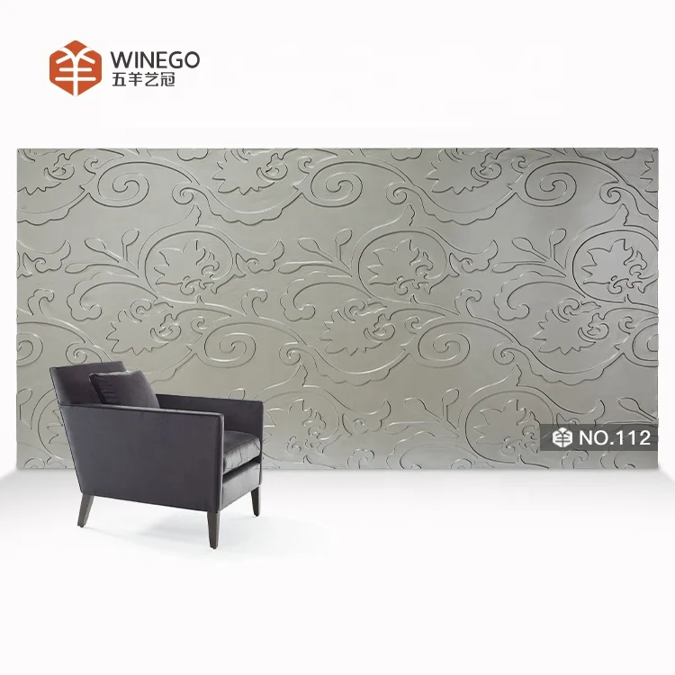 3D Wave Color Painted  Interior  Home and Office Decoration Wall Panel Decorative wall Covering Panels