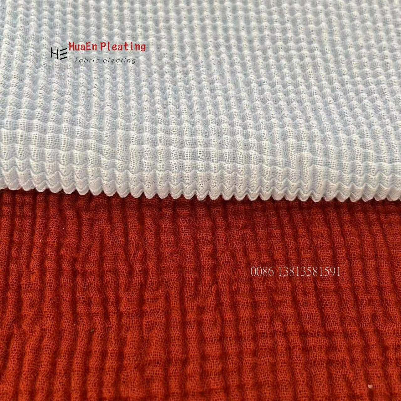 Manufacturer HuaEn pleating machine scarf shawl ruffles plisse TR fabric plisse machine fusing machine fabric garment