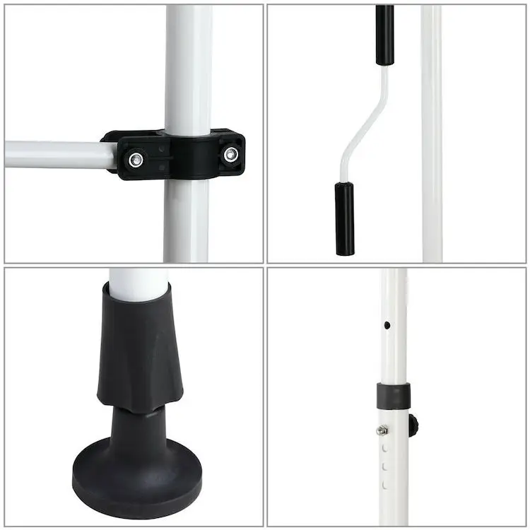 Side Awning RV Residential Balcony Sunshade Canopy Retractable Awning for Balcony