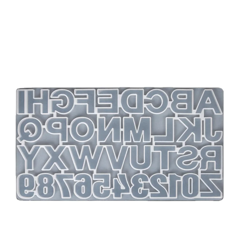 Handmade  Silicon Alphabet Mold OEM Customized Tools Logo Packing Food Color Printing