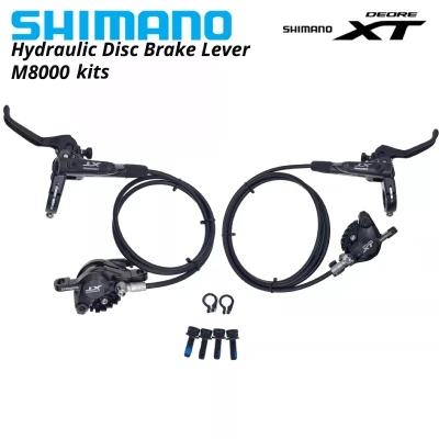 Shimano Deore XT M8000 BL-M8000 Brake Lever bike MTB Resin Hydraulic Disc I-SPEC II Clamp Band Rotors 2-Piston pad