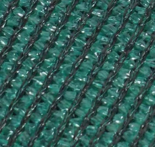 Hot sale 100gsm high density polyethylene outdoor balcony courtyard carport dark green edge sunshade net