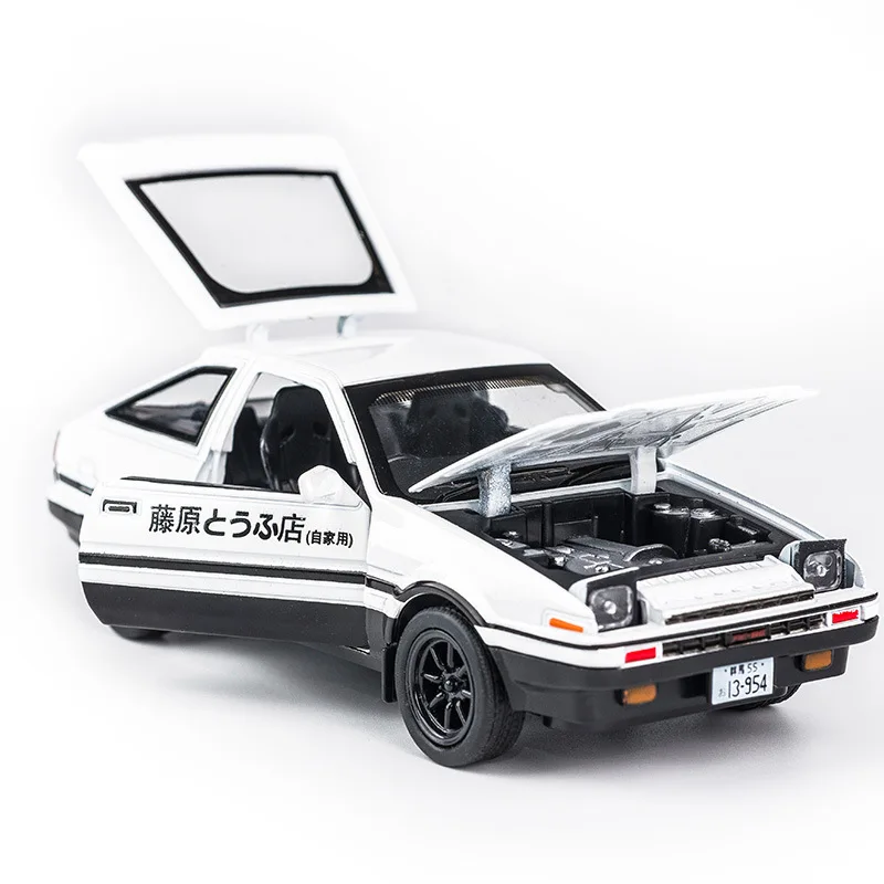 Модель автомобиля Toyota Ae86 Initial D литая игрушка 1/20/24/28