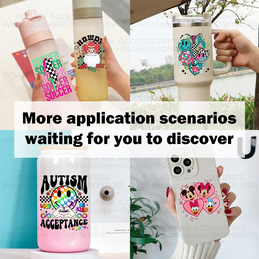 In Stock 4inch H Twelve Constellation Design 3D Sticker  UV DTF Cup Wraps UV Transfer Sticker For Mugs Mobile Phone