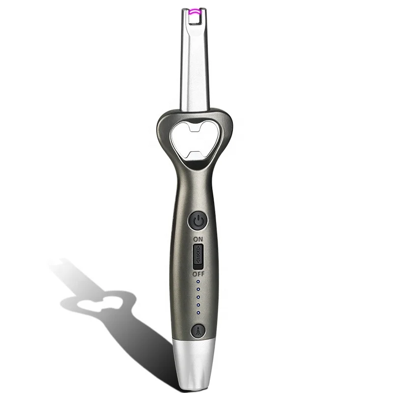 Charging Arc Iighter Multi-Purpose Bottle Opener Ignition Gun Lighting Outdoor Windproof Bbq Flame Lighter