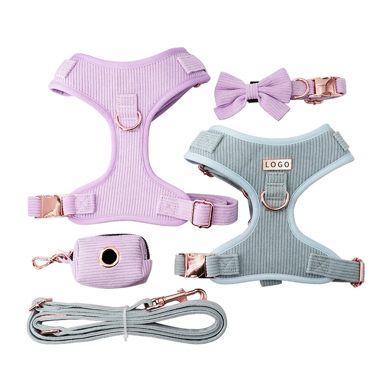 Регулируемая прочность высокое качество супермягкая Удобная Вельветовая Передняя D-образная Пряжка для собак