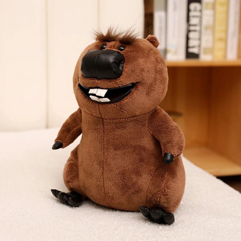 Fluffy 22cm Beaver plush Animals Toys Brown Soft Meme Anime character Birthday Gift for collector
