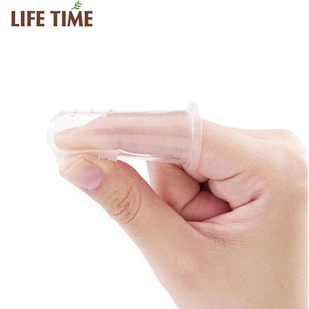 
silicone baby toothbrush baby thumb silicon oral clean toothbrush safety Food grade soft silicone baby finger toothbrush 