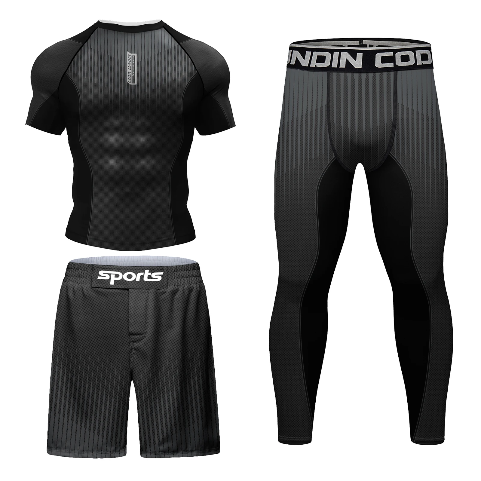 Cody Lundin Funny Graphic MMA BJJ Rashguard Set Cool Grappling jiu jitsu Compression T-shirts Men Printed Casual Gym Tops