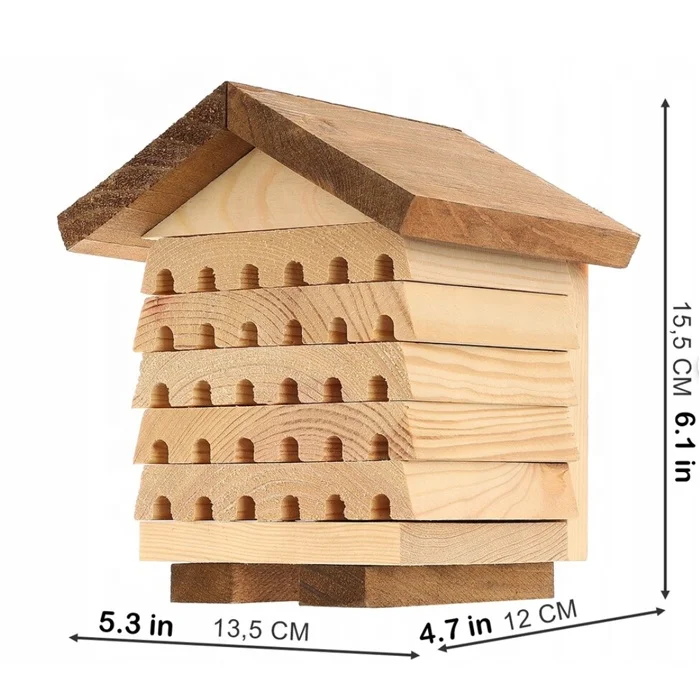 Wooden bee house