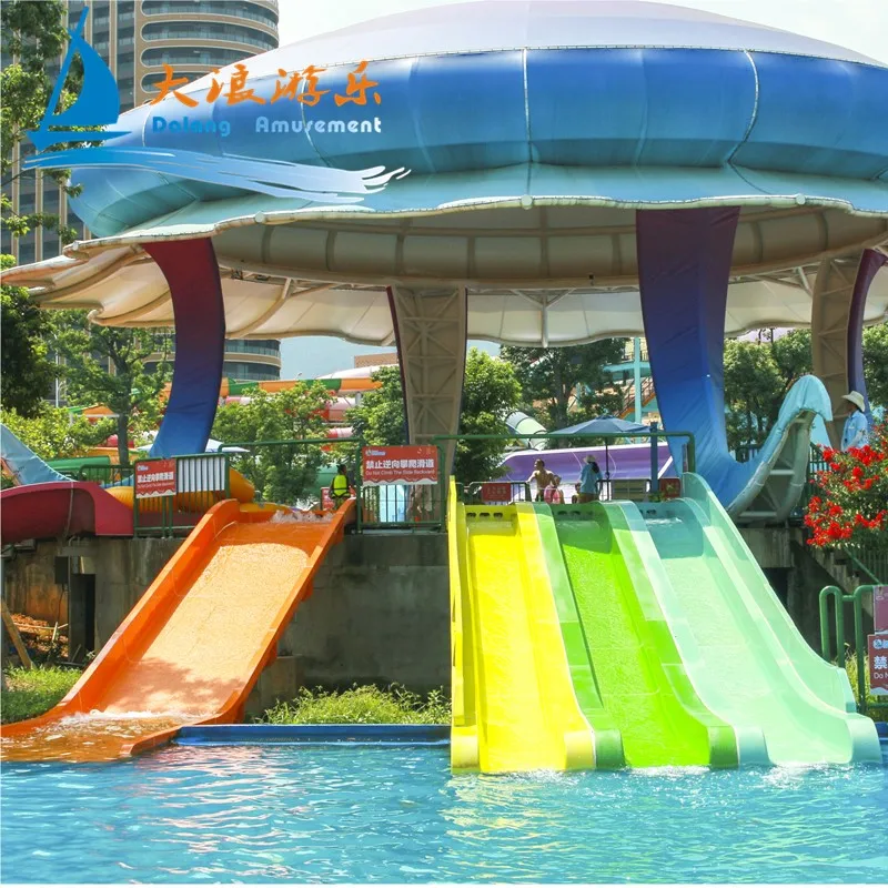China Manufacturer  Water Slide Parts Water Play Ground Kids Slide Kids Play Equipment Commercial Water Slide 1 Person/Lane