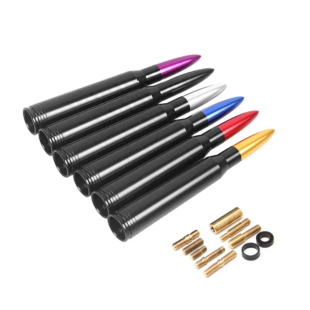 Factory price Car Modification Personality Universal Bullet Antenna Herdsman Vehicle Decoration Roof Antenna