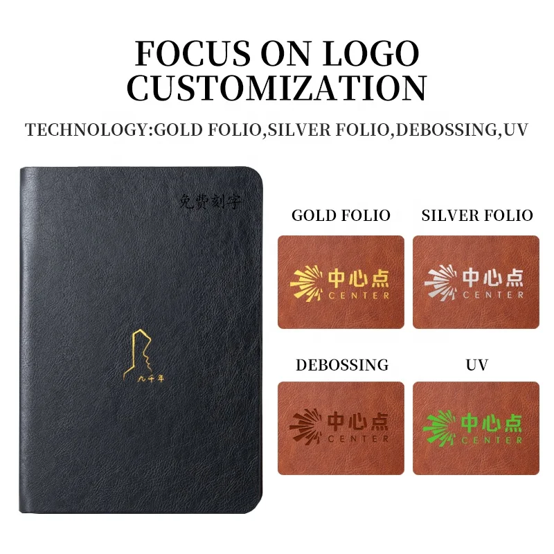 A6 Leather Organizer Journal Stationery Office Supply Business Leather Binder Zipper Portfolio Notebook A5 Folder