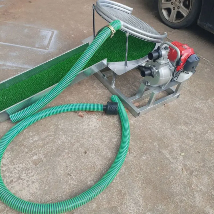 Convenient gold panning machine  small gold processing mobile sand gold machine