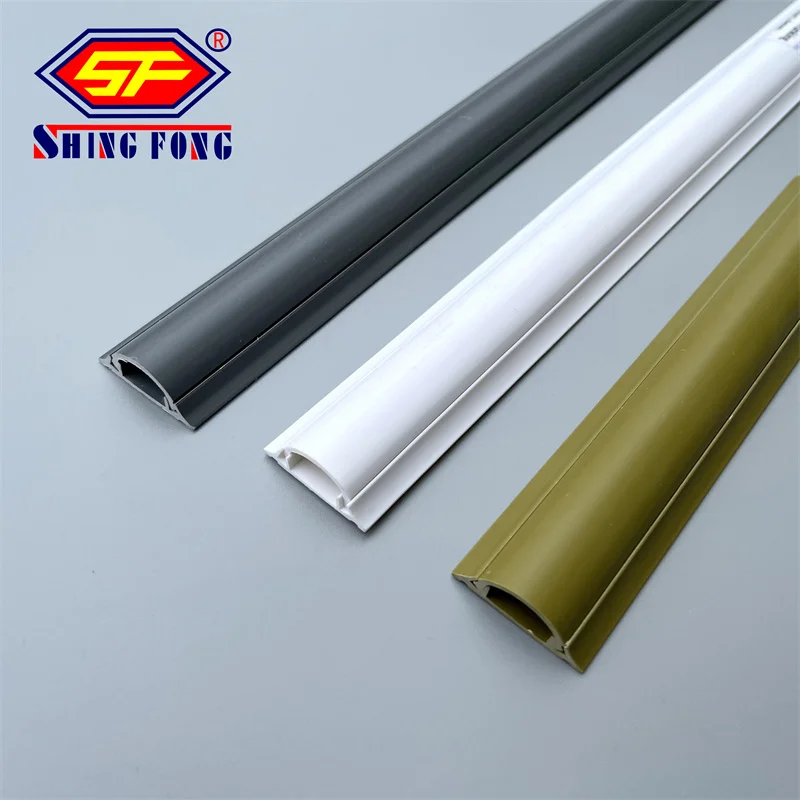 Cable Trunking For Electrical Customize PVC Oval Flexible Cable Duct