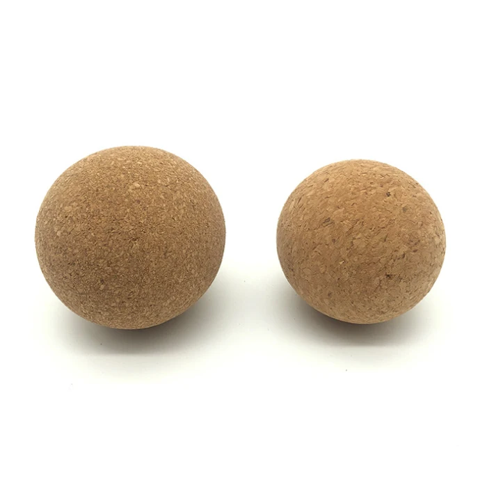 Wholesale 6.5cm 8cm 10cm Natural Cork Massage Ball for Neck Foot Self Massage