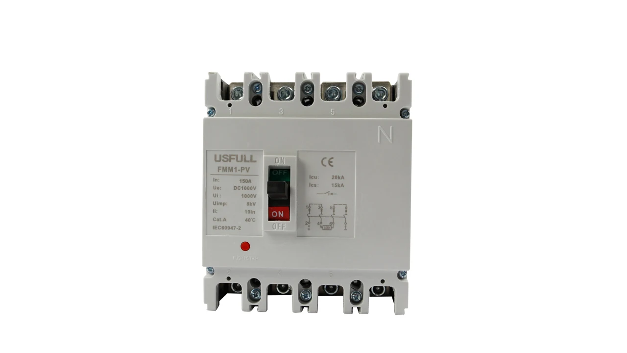 USFULL Solar PV DC Moulded Case Circuit Breaker MCCB 125-630A 2/3/4Pole  1000VDC 1500VDC DC MCCB