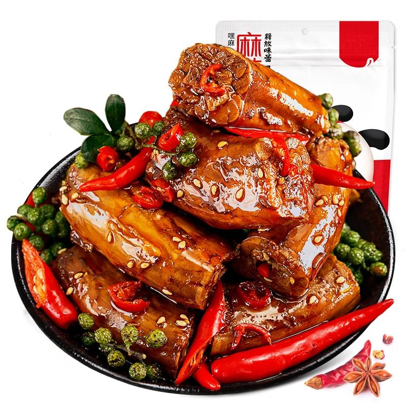 Spicy Braised Duck Neck 118g Chinese Factory Bulk Buy From China OEM Product 118g Spicy Food Spicy Snacks