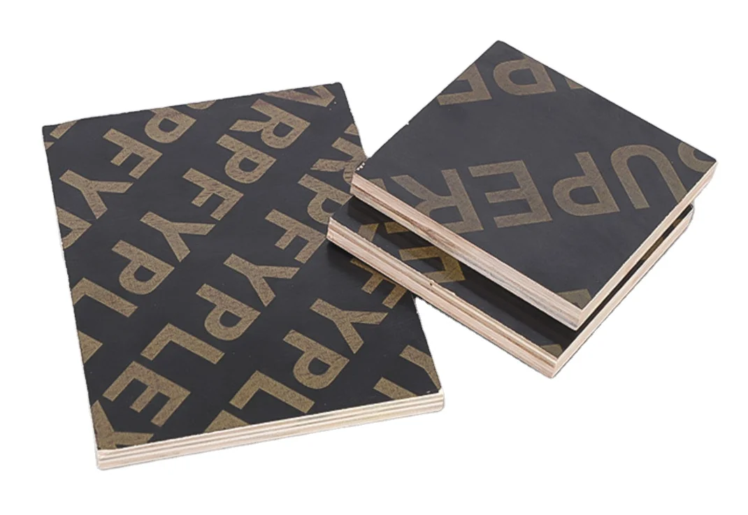 Wholesale Prices Hardwood Plywood Sheet 18mm Black Film Faced Plywood Marine Construction Formwork Phenolic board