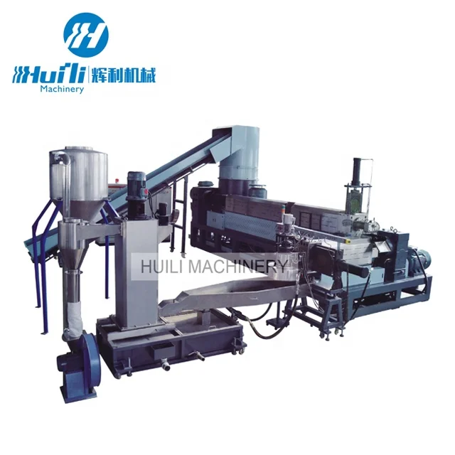plastic recycling machine and plastic granulating