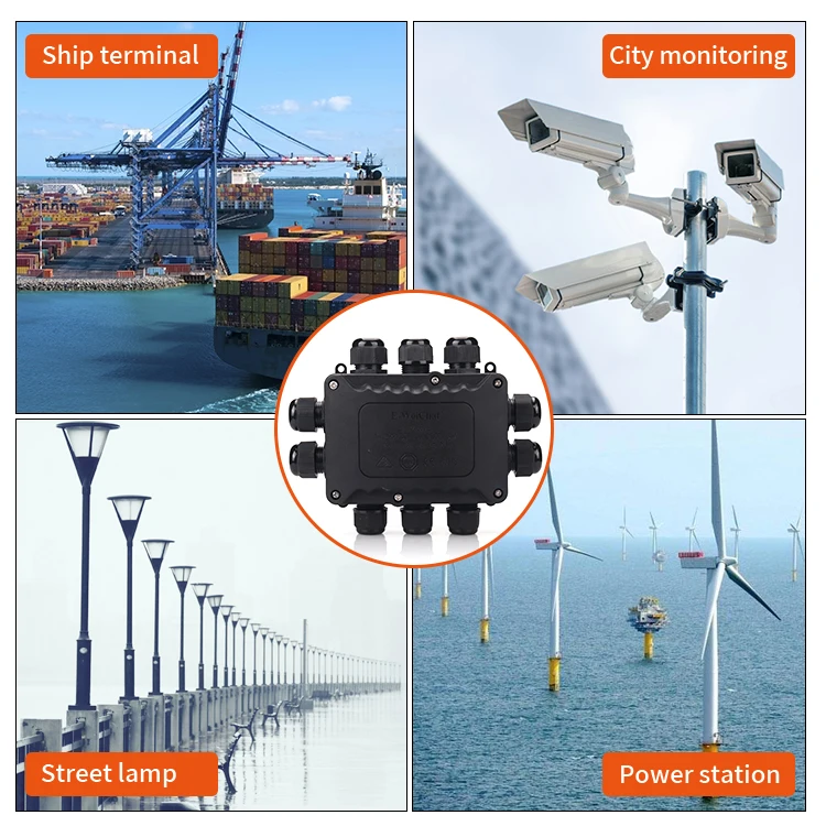 Factory Wholesales Electrical Ip68 Power Cable Sleeve Waterproof Wire Terminals Junction Box