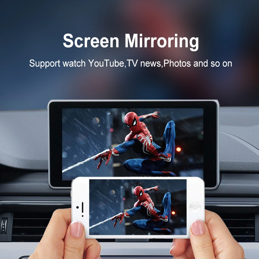 Беспроводная зеркальная ссылка Carplay Box AirPlay Для Audi A1 A3 A4 A5 A6 C7 A7 A8 Q3 Q5 Q7 S4 S5 S7