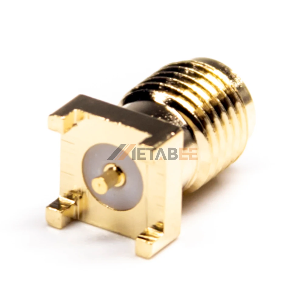 Соединитель SMA гнездовой разъем PCB Штекер прямой 1 6 мм U.Fl UFL Coax 2 отверстия