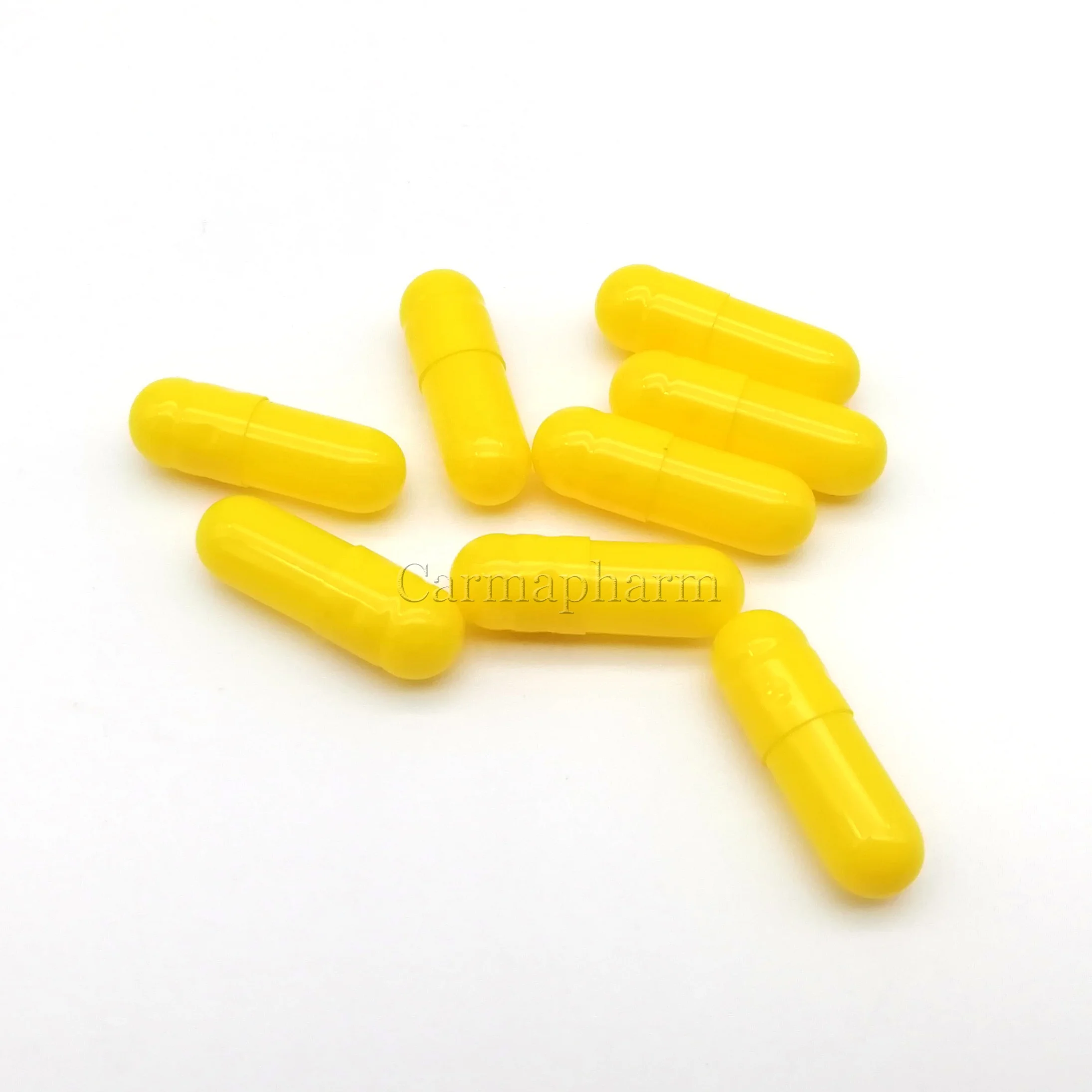 Orange Halal hard gelatin empty capsule shells size 0