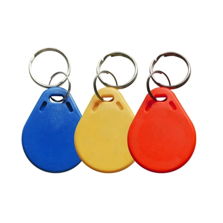 waterproof ABS 13.56mhz rewritable UID CUID rfid keyfob rfid tag customized printing logo UID rewritable rfid key tag