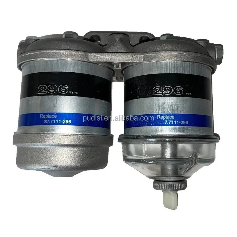 Pudis 7111-296Tractor Dual Fuel Filter Assembly C5NE9165B EBPN9N166AA for Tractors 2000 3000 4000 5000 6600 7700