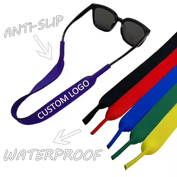 Brand Fashion Polyester Glasses Cord Printed High Quality Nylon Neoprene Sunglasses Strap