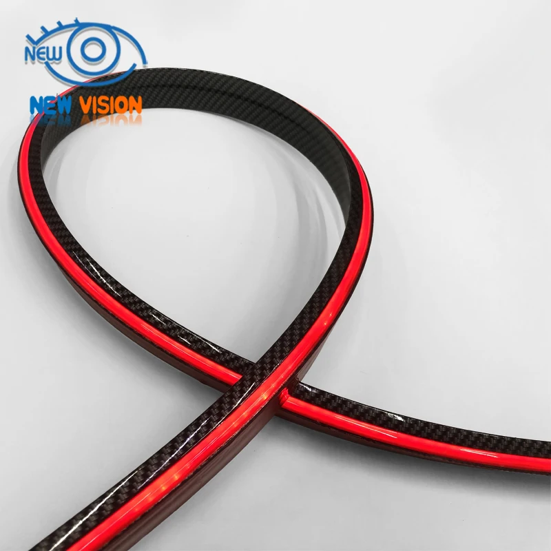 New vision carbon fiber car led strip brake lights Car tail lights