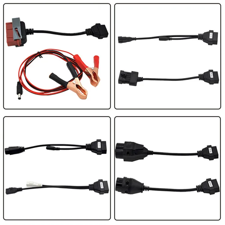 hot seller Full Pin OBD Car Cable Set OBD1 to OBD2 Adapter  OBD II Cable Adapter 8 in1 cable