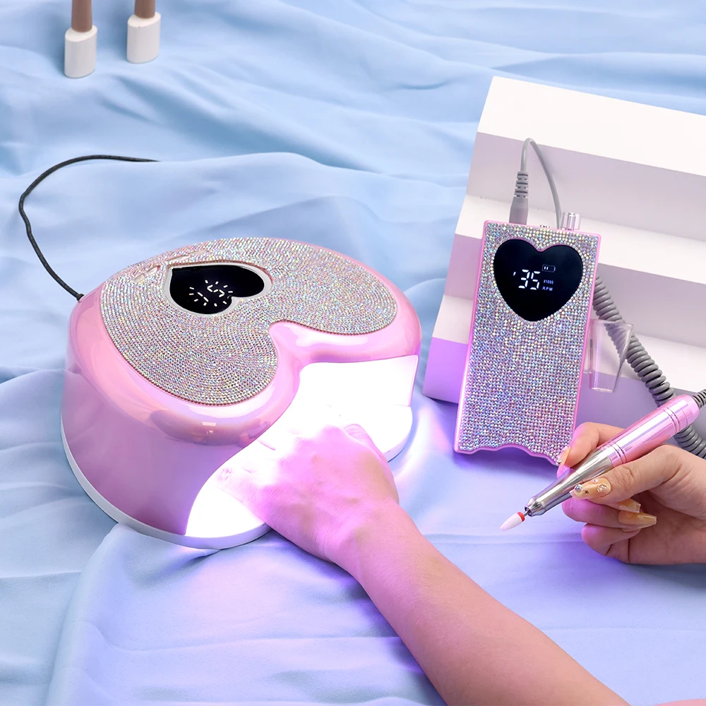 Nails UV Gel Set Lamp Professional Electric Kit With UV Lamp Drill Nails